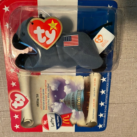 TY Beanie baby AMERICAN Trio-Lefty,Righty,Libearty - Picture 5 of 5